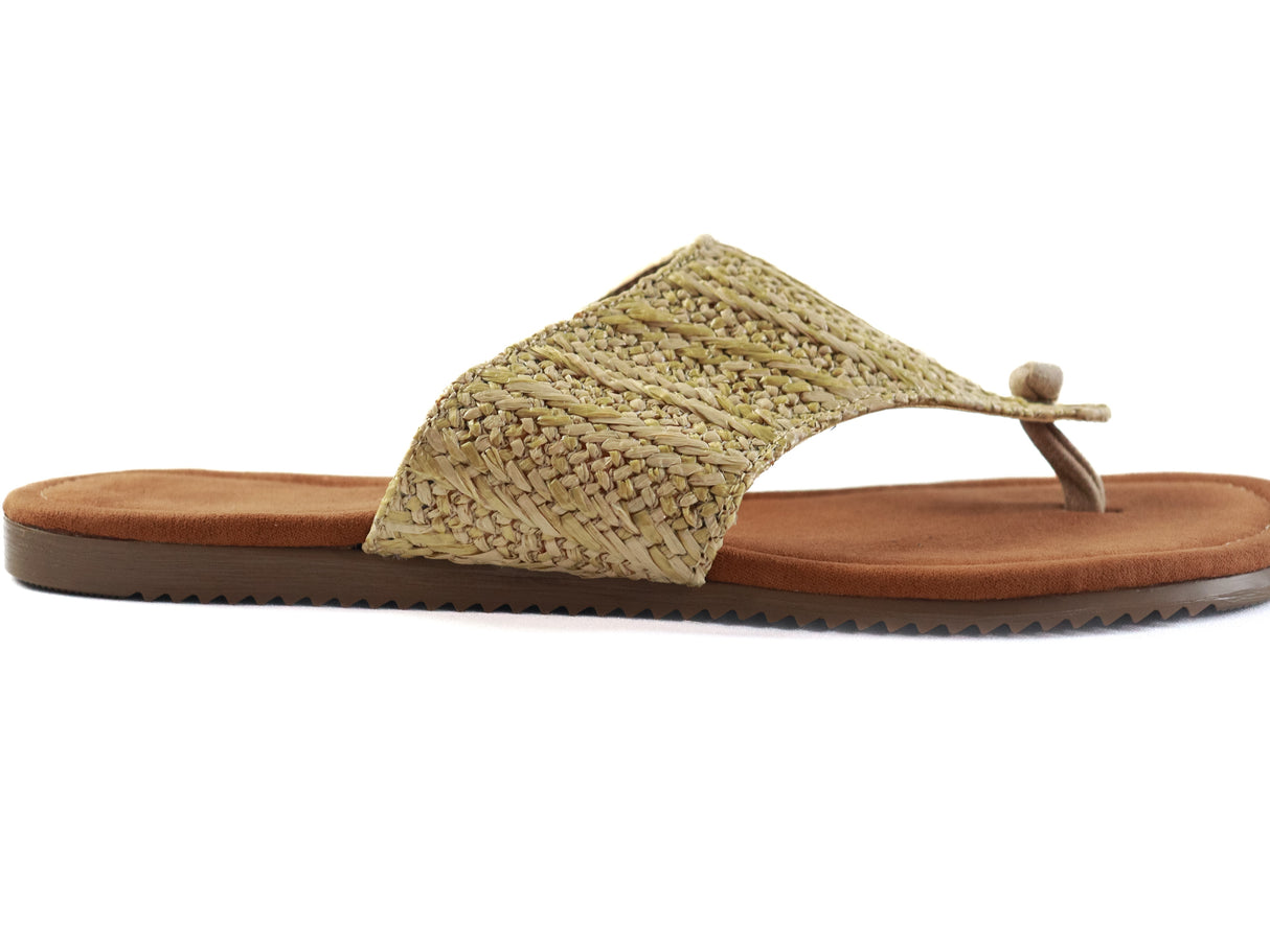 Braided Toe-Ring Sandals - Natural Elegance with Everyday Ease