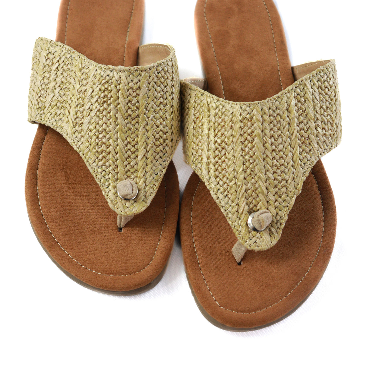 Braided Toe-Ring Sandals - Natural Elegance with Everyday Ease
