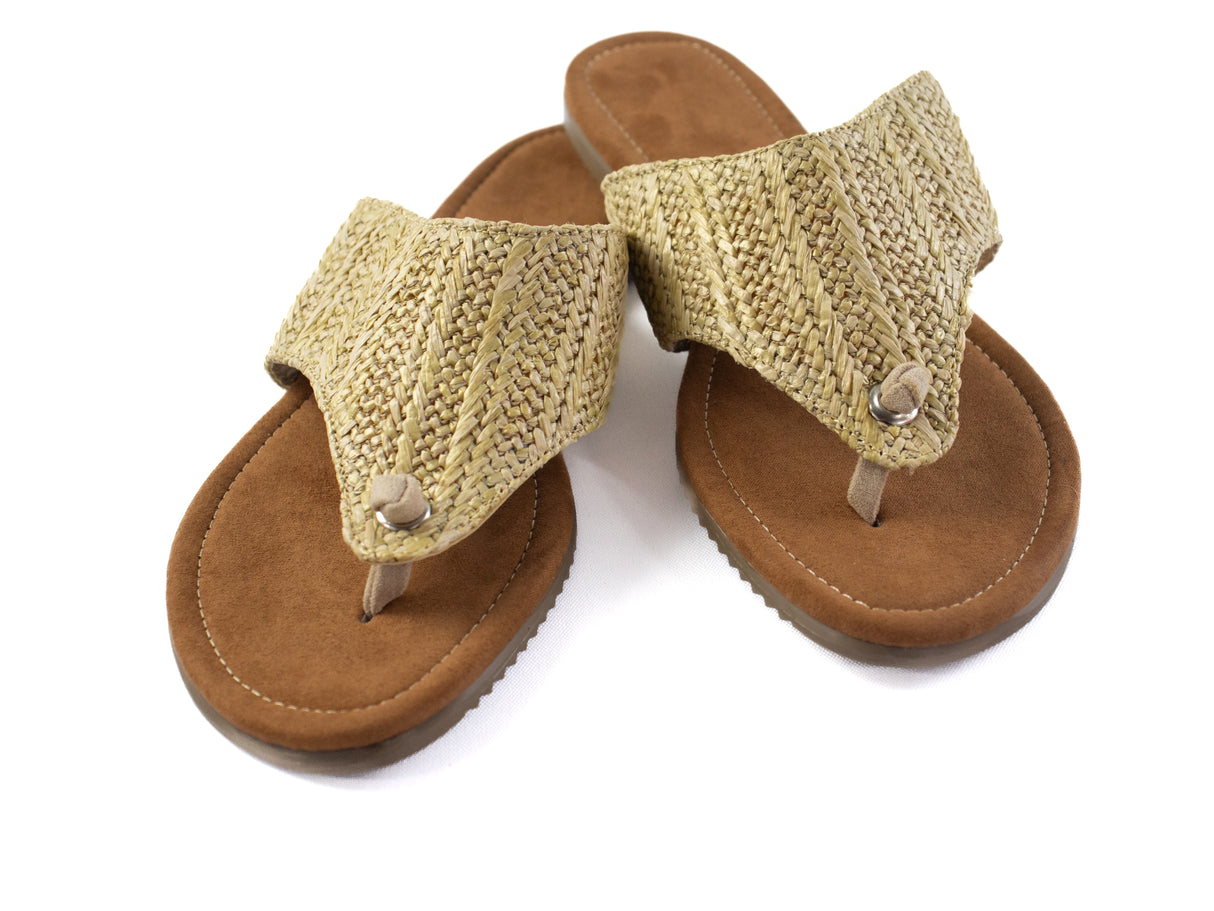 Braided Toe-Ring Sandals - Natural Elegance with Everyday Ease