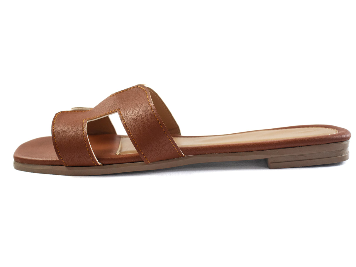 Slide Sandals - Available in Black, Gold, and Tan
