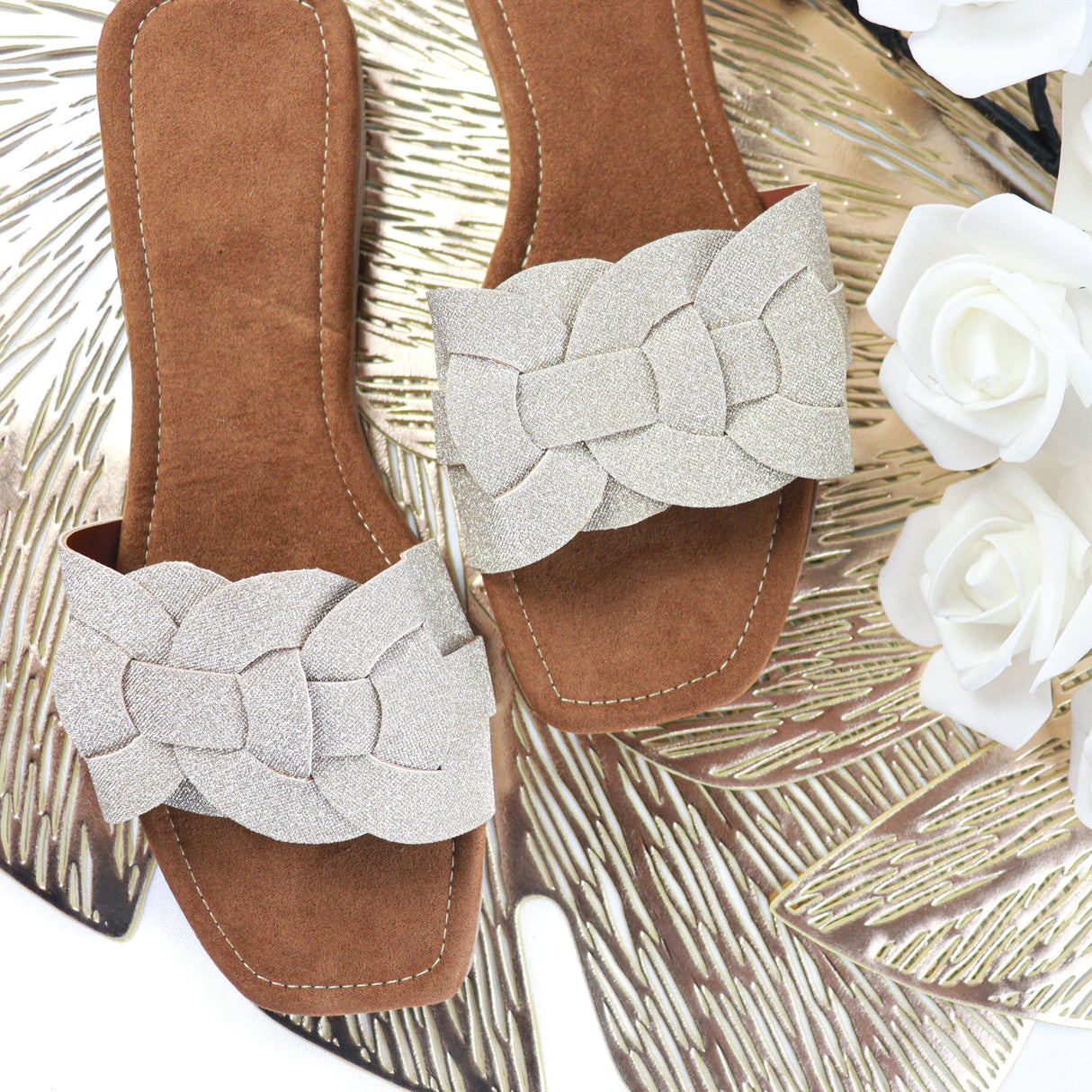 Braided Slide Sandals - Elegant Style with All-Day Comfort