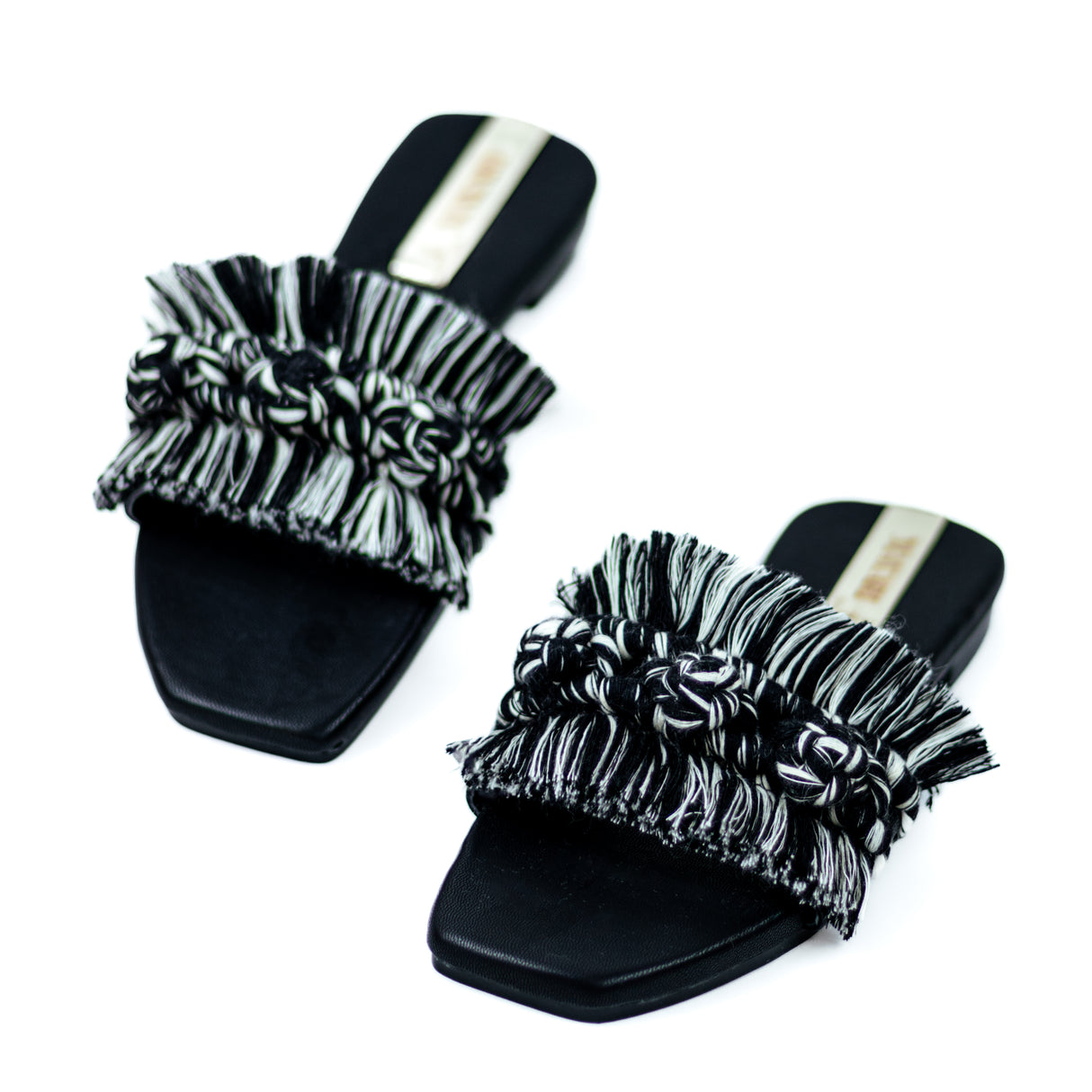 Blanco y negro Macrame