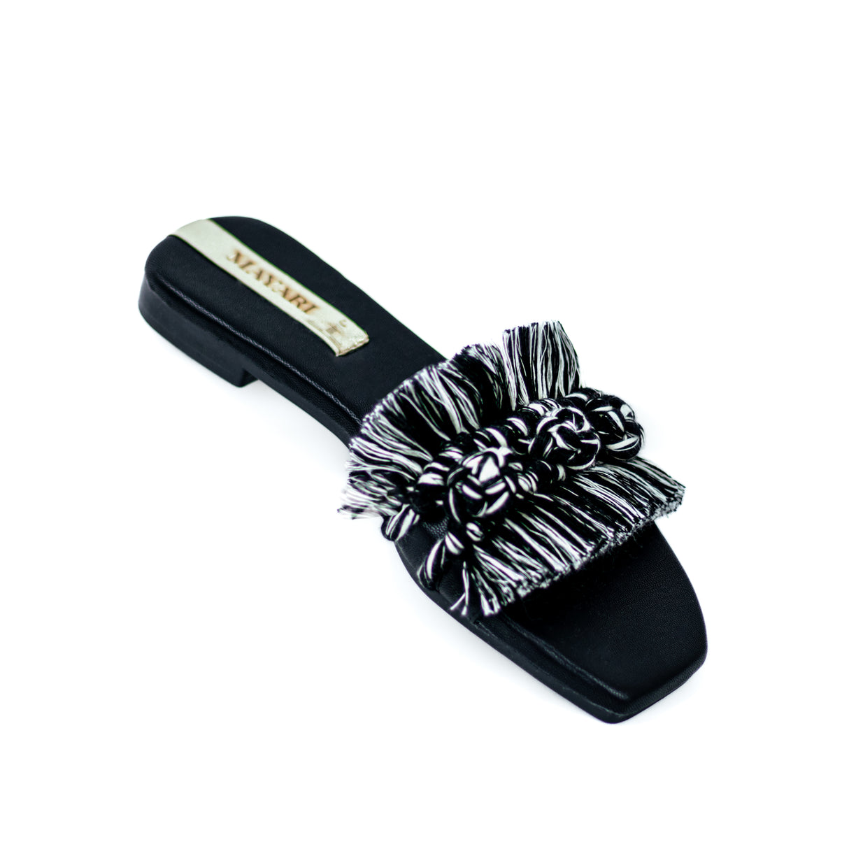 Blanco y negro Macrame